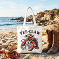 Yee Claw Lobster Western Tote Bag, Funny Cowboy Animal Gift Shopper