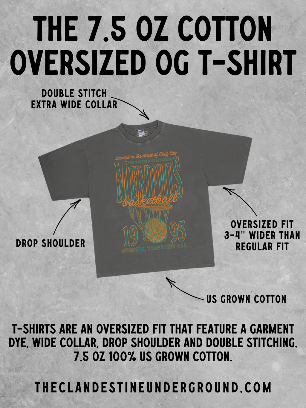 Underground Original Design: Cool It Cowboy, Western Boxy Oversized T-Shirt