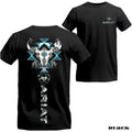 Ariat Western Tribal Bull Skull T-Shirt – Turquoise Accents, Soft Cotton, Relaxed Fit Rodeo Style Tee for Cowboy Lovers